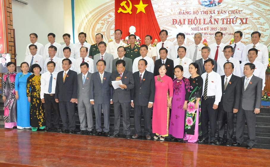 Ban Chấp hành Đảng bộ Thị xã Tân Châu nhiệm kỳ 2015- 2020