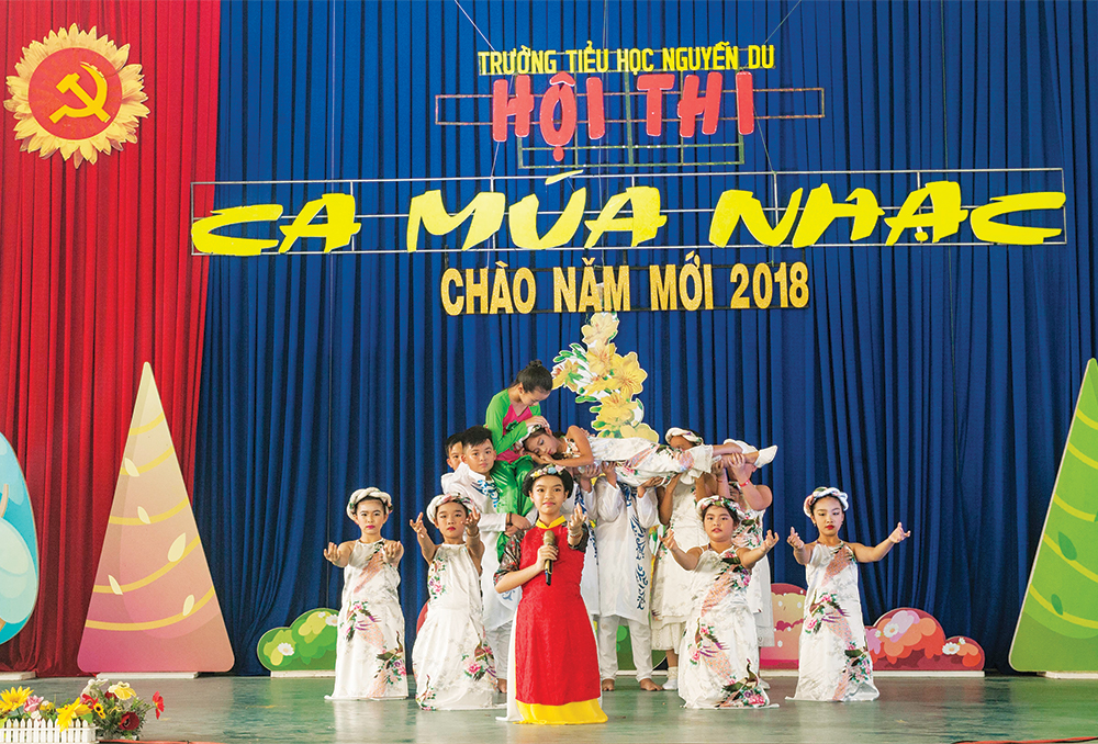 Trường Tiểu học Nguyễn Du: Tổ chức hội thi “Ca múa nhạc”