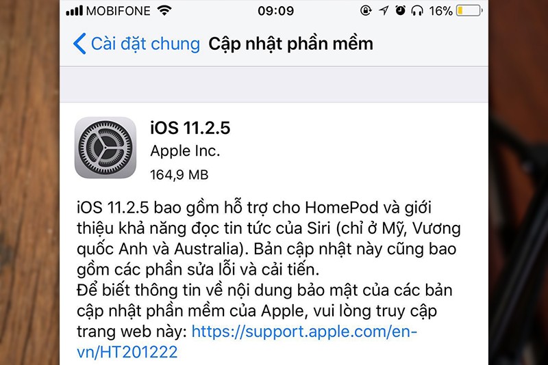 Apple cập nhật hệ điều hành iOS 11.2.5 nhưng "quên" lựa chọn tắt giảm hiệu năng