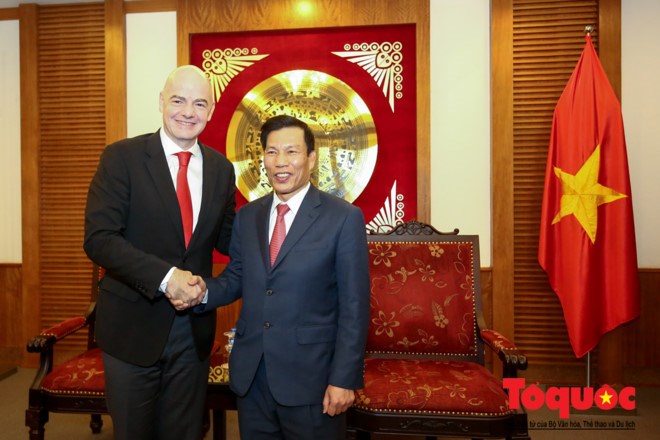Chủ tịch FIFA Gianni Infantino: 'Bóng đá Việt Nam đã ở tầm thế giới'