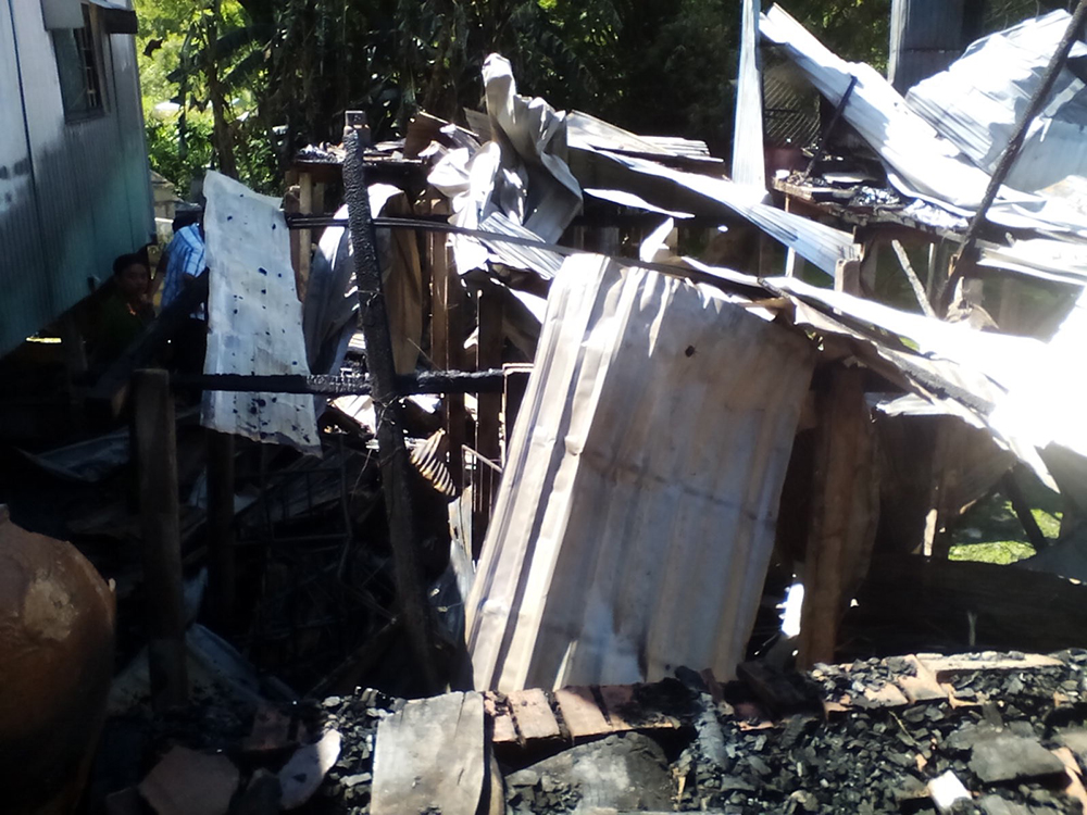 Hỏa hoạn thiêu rụi 2 căn nhà tại xã Mỹ Đức
