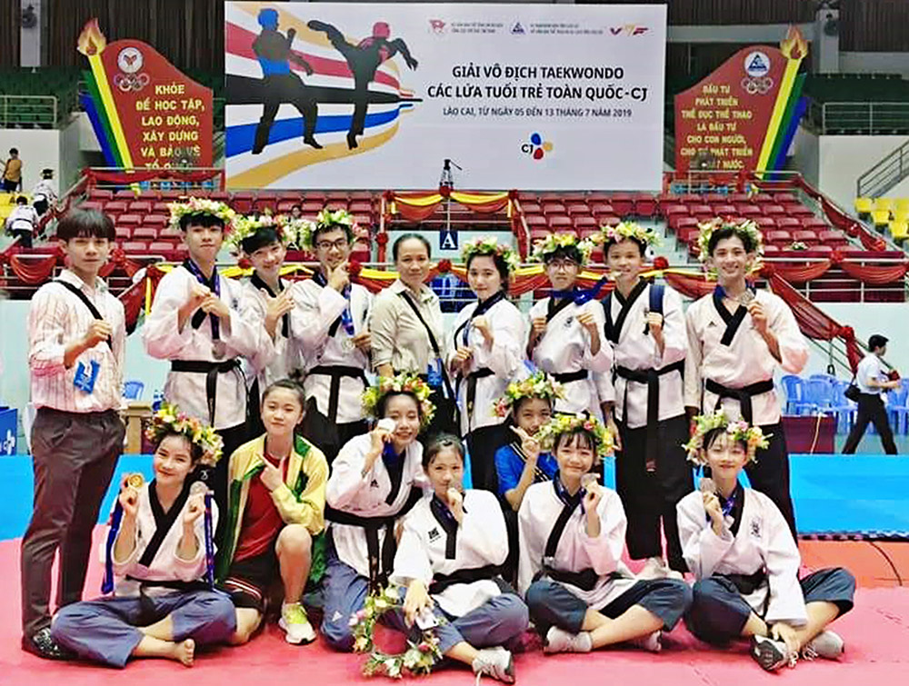 Các vận động viên taekwondo tỉnh đạt thành tích tốt tại giải