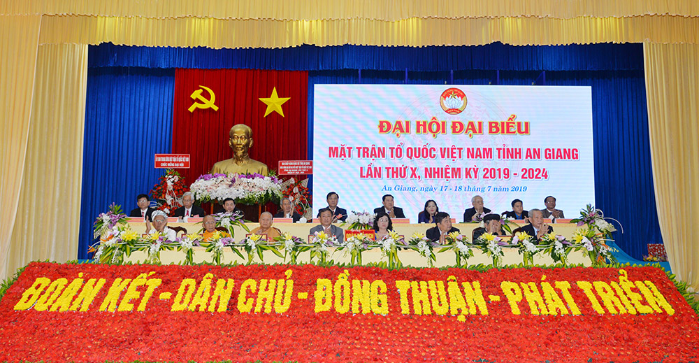 Đoàn Chủ tịch Đại hội đại biểu MTTQ Việt Nam tỉnh lần thứ X (nhiệm kỳ 2019-2024)