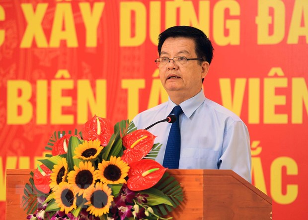 Ông Mai Văn Chính khẳng định, Đảng luôn coi trọng bồi dưỡng lý luận chính trị, đào tạo, rèn luyện đội ngũ cán bộ. (Ảnh: TTXVN)