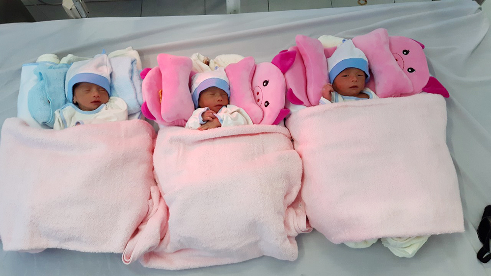 Sản phụ 22 tuổi ở Tân Châu sinh 3 bé trai