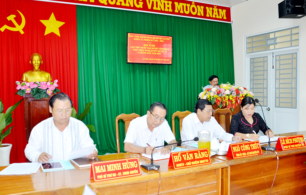 Hội nghị Ban chấp hành Đảng bộ huyện An Phú