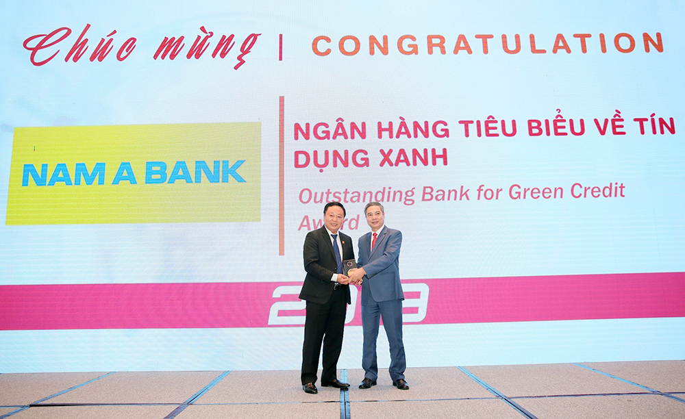 Nam Á Bank nhận giải thưởng "Ngân hàng tiêu biểu về Tín dụng xanh" năm 2019