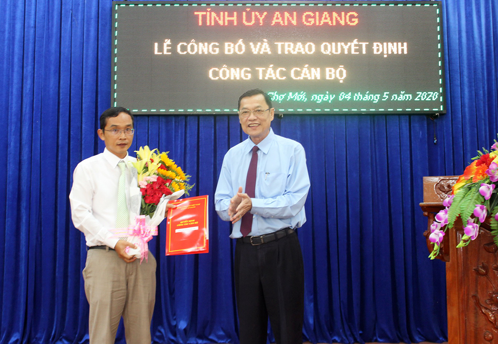 Phó Bí thư Huyện ủy Chợ Mới Nguyễn Như Anh giữ chức Phó Trưởng ban Tổ chức Tỉnh ủy
