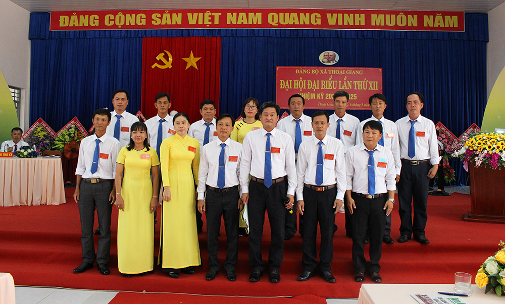 Đại hội đại biểu Đảng bộ xã Thoại Giang nhiệm kỳ 2020-2025 thành công tốt đẹp