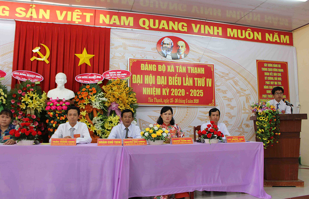 Đại hội Đảng bộ xã Tân Thạnh thành công tốt đẹp