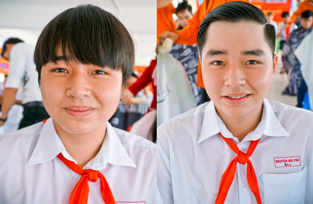Hớt tóc miễn phí cho học sinh