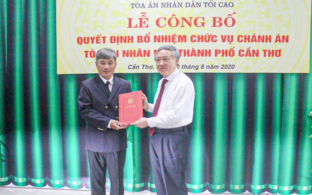 Ông Thái Quang Hải làm Chánh án Tòa án nhân dân TP Cần Thơ