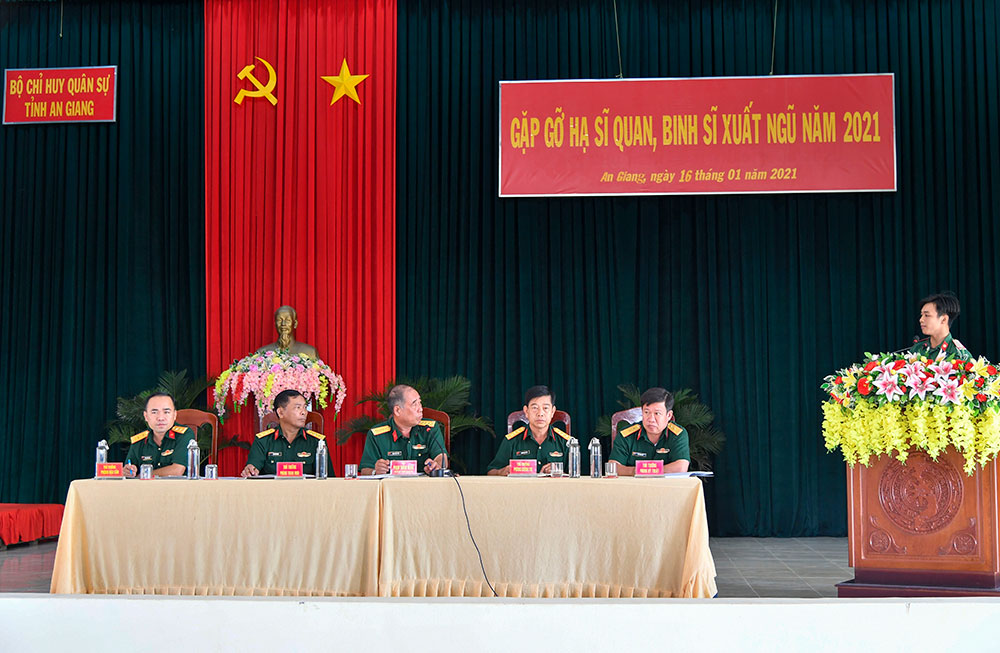 An Giang: Gặp gỡ hạ sĩ quan, binh sĩ xuất ngũ năm 2021