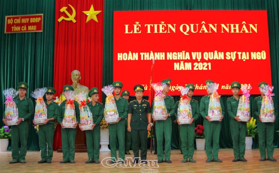 Cà Mau: 166 quân nhân hoàn thành nghĩa vụ trong quân ngũ