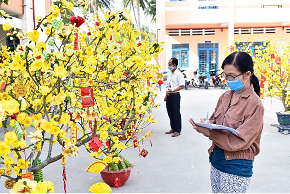 Sáng tạo không gian xuân cho trường học