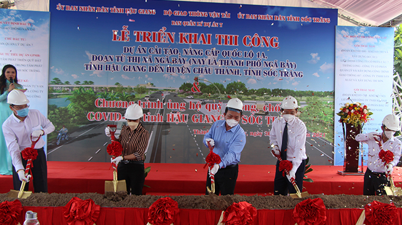 Hậu Giang triển khai thi công Dự án cải tạo, nâng cấp Quốc lộ 1A