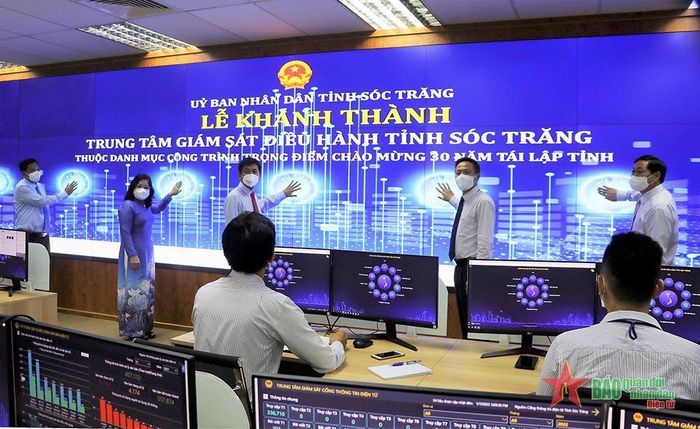 Khai trương và đưa vào vận hành Trung tâm Giám sát điều hành tỉnh Sóc Trăng