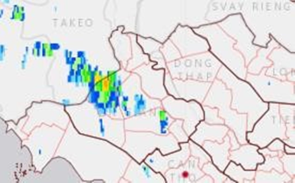 An Giang cảnh báo mưa giông chiều ngày Quốc tế lao động 1/5