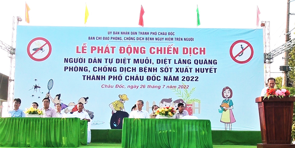 TP. Châu Đốc ra quân diệt lăng quăng, phòng, chống sốt xuất huyết
