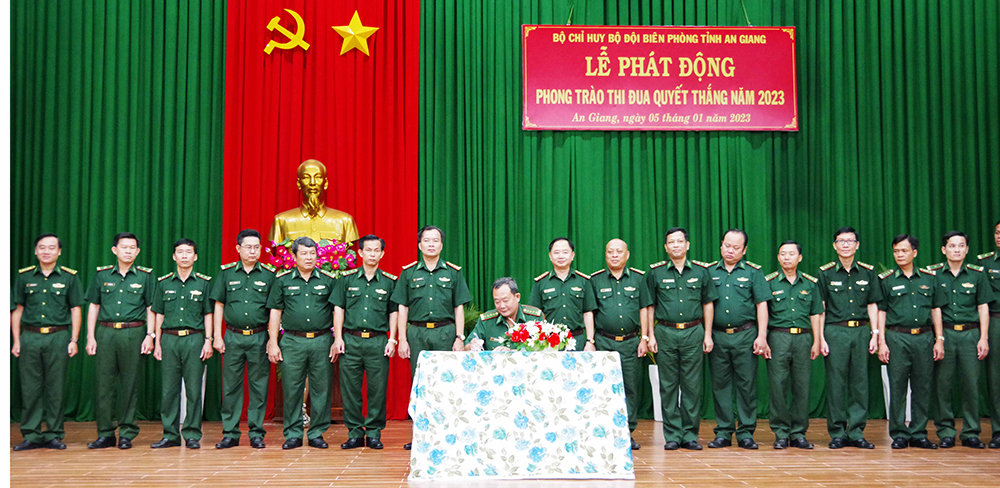Bộ Chỉ huy Bộ đội Biên phòng An Giang phát động phong trào thi đua quyết thắng năm 2023