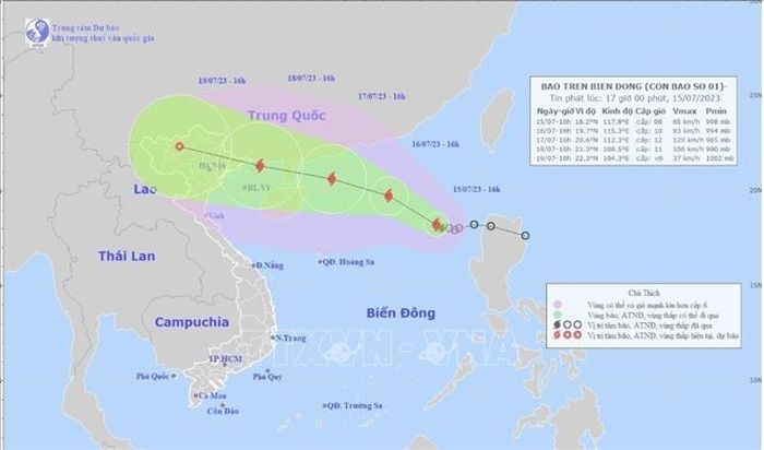 Bão số 1 có thể mạnh lên trên Vịnh Bắc Bộ
