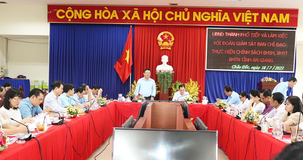 Giám sát thực hiện chính sách bảo hiểm tại TX. Tịnh Biên và TP. Châu Đốc