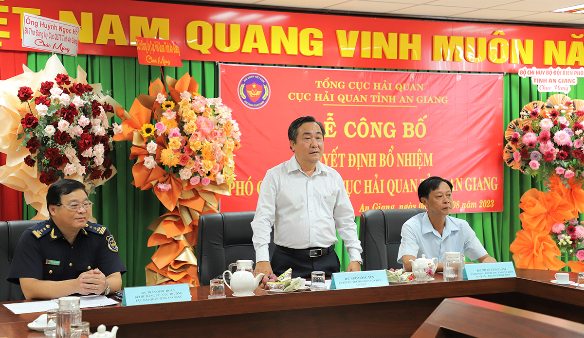 Cục Hải quan An Giang có tân Phó Cục trưởng