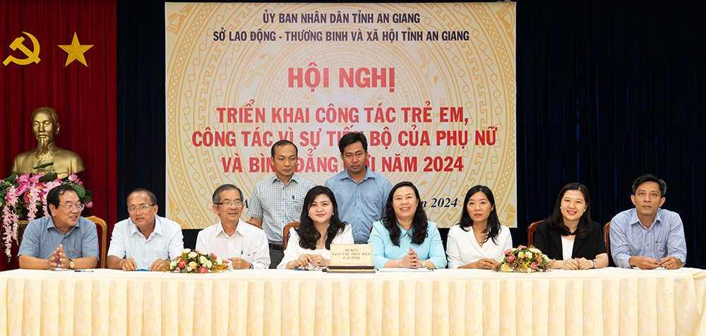 An Giang triển khai công tác trẻ em, bình đẳng giới và vì sự tiến bộ của phụ nữ năm 2024