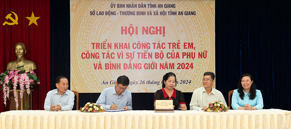 An Giang triển khai công tác trẻ em, bình đẳng giới và vì sự tiến bộ của phụ nữ năm 2024