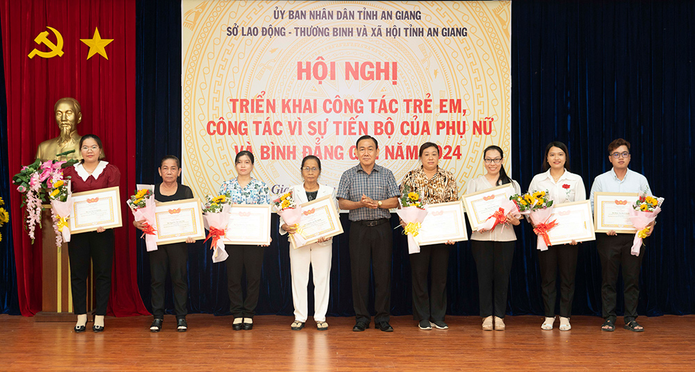An Giang triển khai công tác trẻ em, bình đẳng giới và vì sự tiến bộ của phụ nữ năm 2024