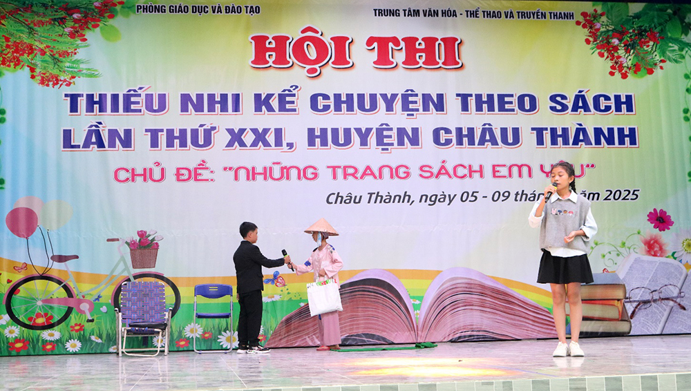 Châu Thành khai mạc hội thi “Thiếu nhi kể chuyện theo sách”