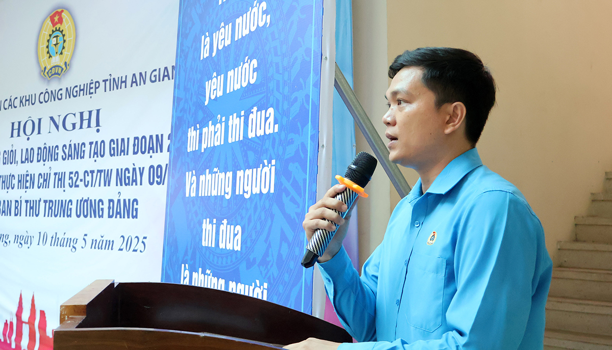 Công đoàn các khu công nghiệp tỉnh biểu dương công nhân lao động giỏi, lao động sáng tạo