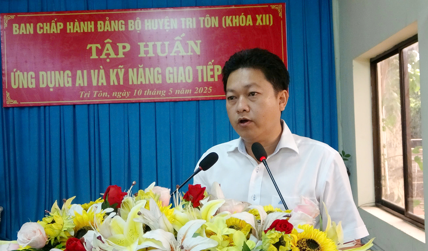 Huyện ủy Tri Tôn tập huấn kỹ năng ứng dụng AI