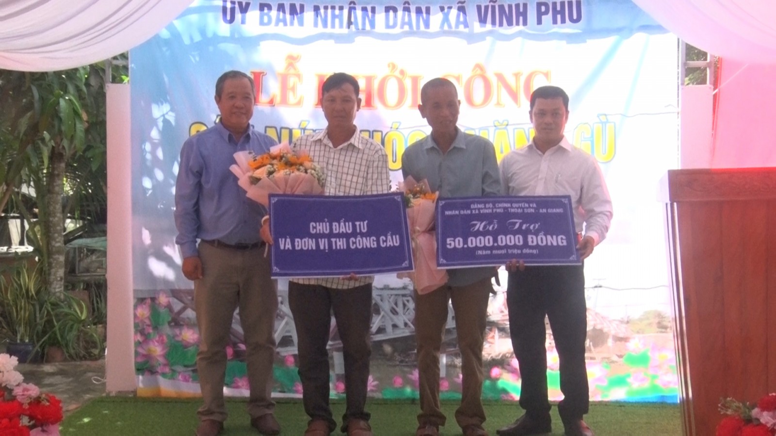 Vĩnh Phú khởi công xây dựng cẩu Núi Chóc - Năng Gù