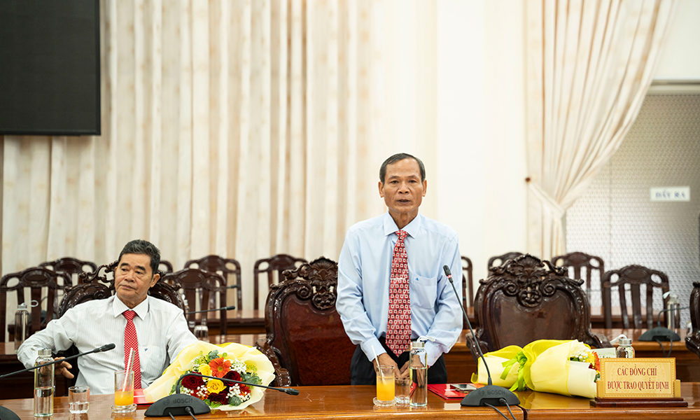 Trao quyết định cán bộ thuộc diện Ban Thường vụ Tỉnh ủy An Giang quản lý