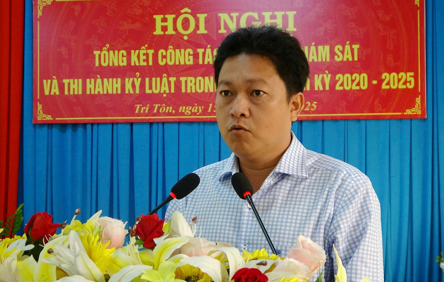 Huyện ủy Tri Tôn tổng kết công tác kiểm tra, giám sát nhiệm kỳ 2020 - 2025