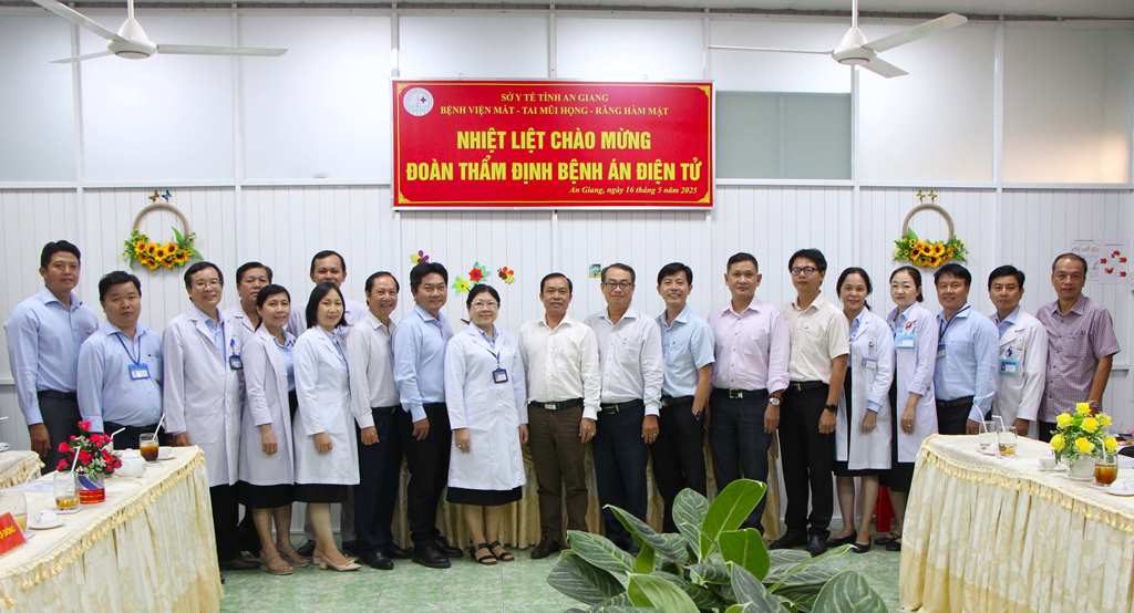 Bệnh viện Mắt - Tai mũi họng - Răng hàm mặt An Giang đạt chuẩn đủ điều kiện triển khai bệnh án điện tử