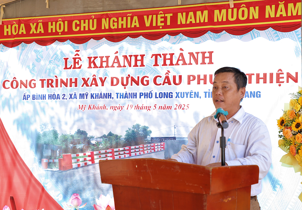 Xã Mỹ Khánh khánh thành cầu Phước Thiện