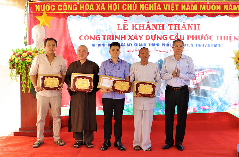 Xã Mỹ Khánh khánh thành cầu Phước Thiện
