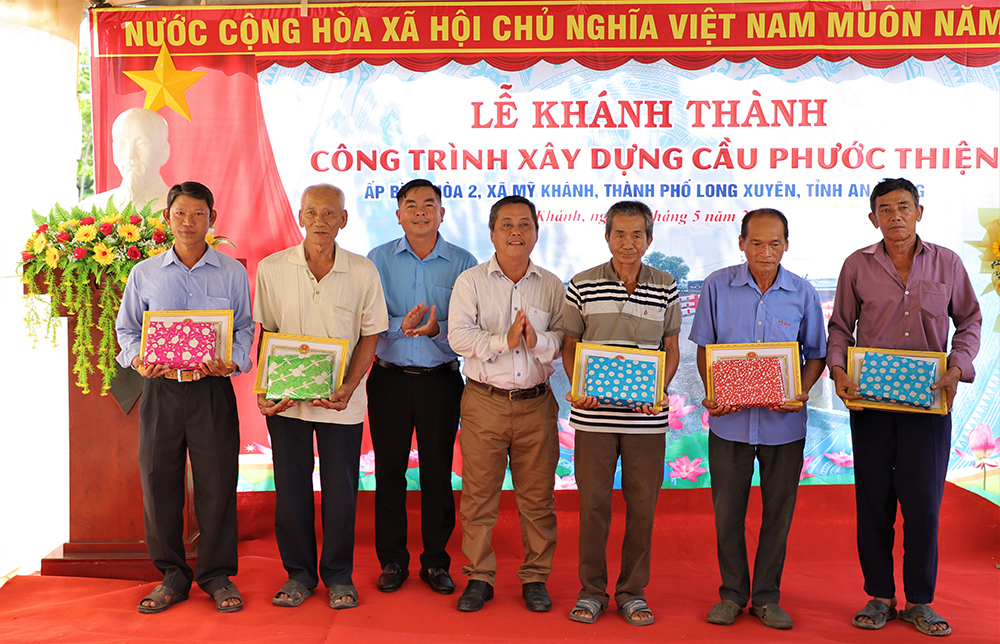 Xã Mỹ Khánh khánh thành cầu Phước Thiện