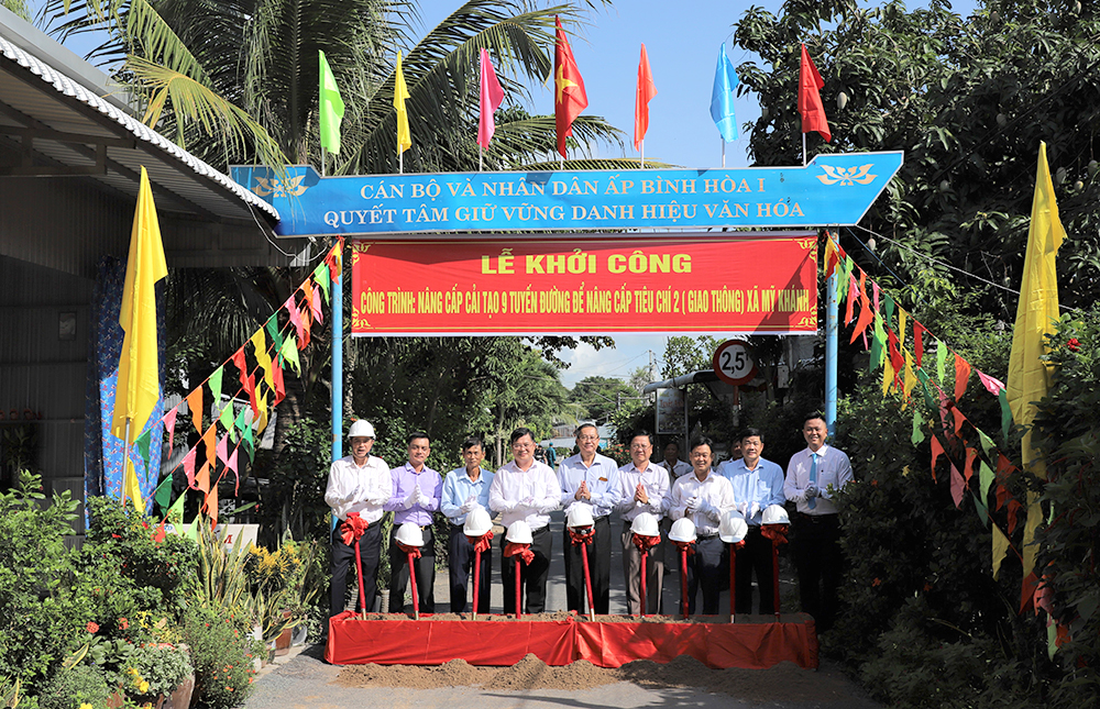 TP. Long Xuyên nâng cấp 9 tuyến đường