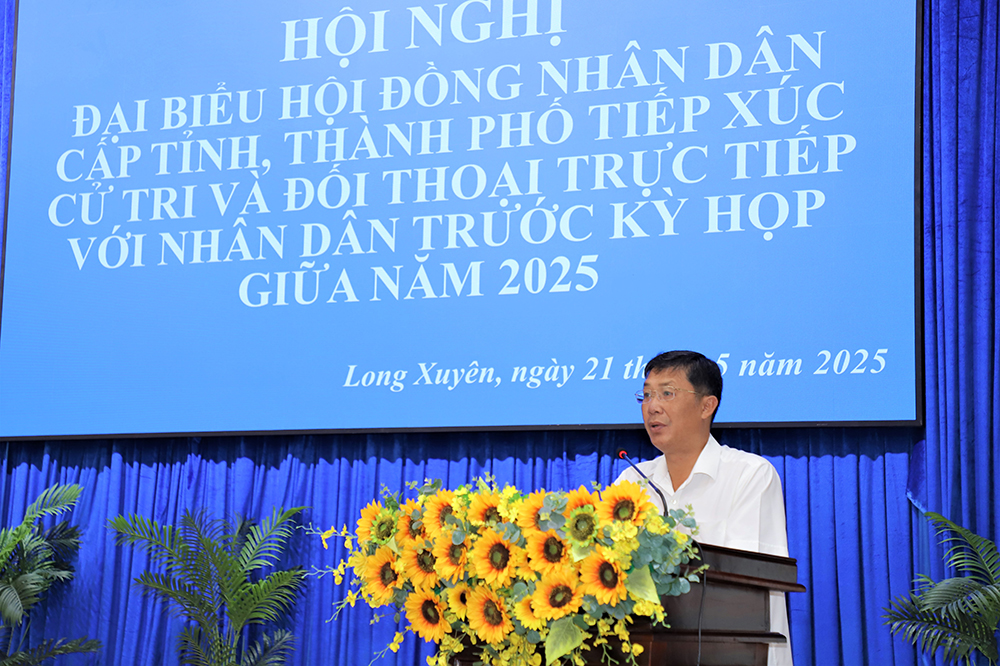 Đại biểu HĐND tỉnh và TP. Long Xuyên tiếp xúc cử tri trước kỳ họp giữa năm