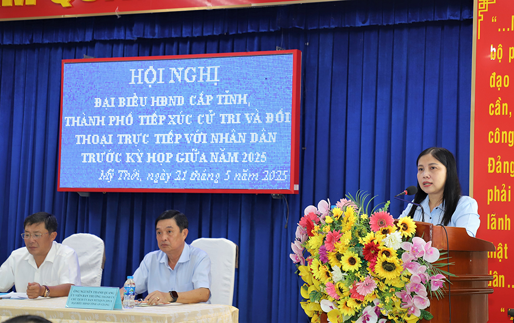 Cử tri phường Mỹ Thới, Mỹ Thạnh gửi gắm nhiều ý kiến đến HĐND tỉnh và TP. Long Xuyên