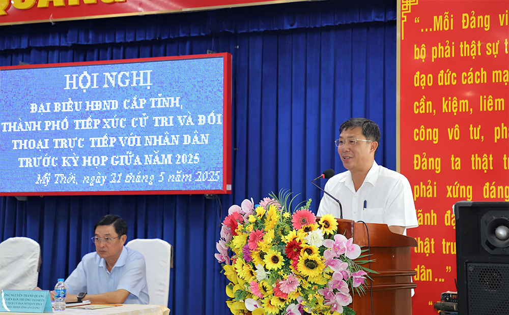 Cử tri phường Mỹ Thới, Mỹ Thạnh gửi gắm nhiều ý kiến đến HĐND tỉnh và TP. Long Xuyên
