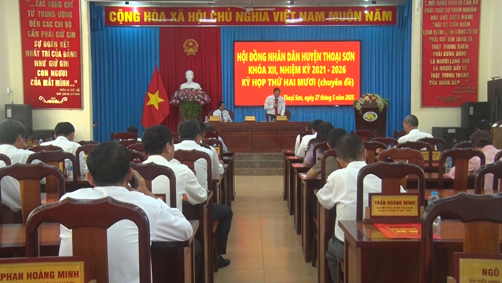 HĐND huyện Thoại Sơn tổ chức kỳ họp thứ 20 (chuyên đề)