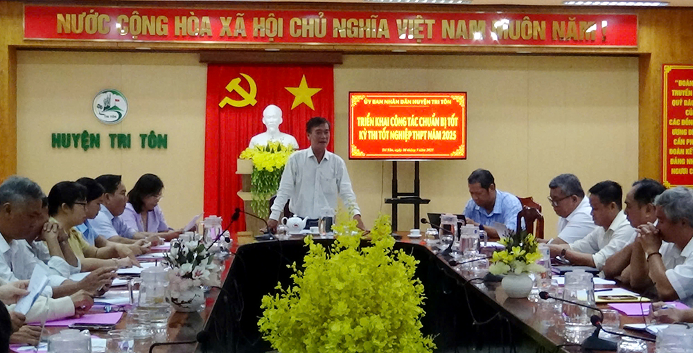 Huyện Tri Tôn có 1.142 thí sinh dự thi tốt nghiệp THPT 2025