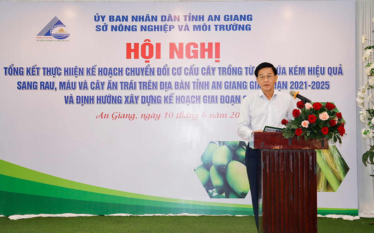 Tổng kết kế hoạch chuyển đổi cơ cấu cây trồng từ đất lúa kém hiệu quả sang rau, màu và cây ăn trái