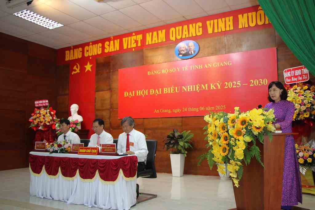 Đại hội Đảng bộ Sở Y tế An Giang nhiệm kỳ 2025-2030