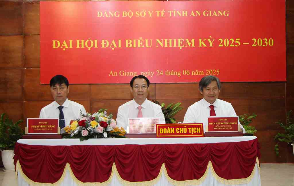 Đại hội Đảng bộ Sở Y tế An Giang nhiệm kỳ 2025-2030