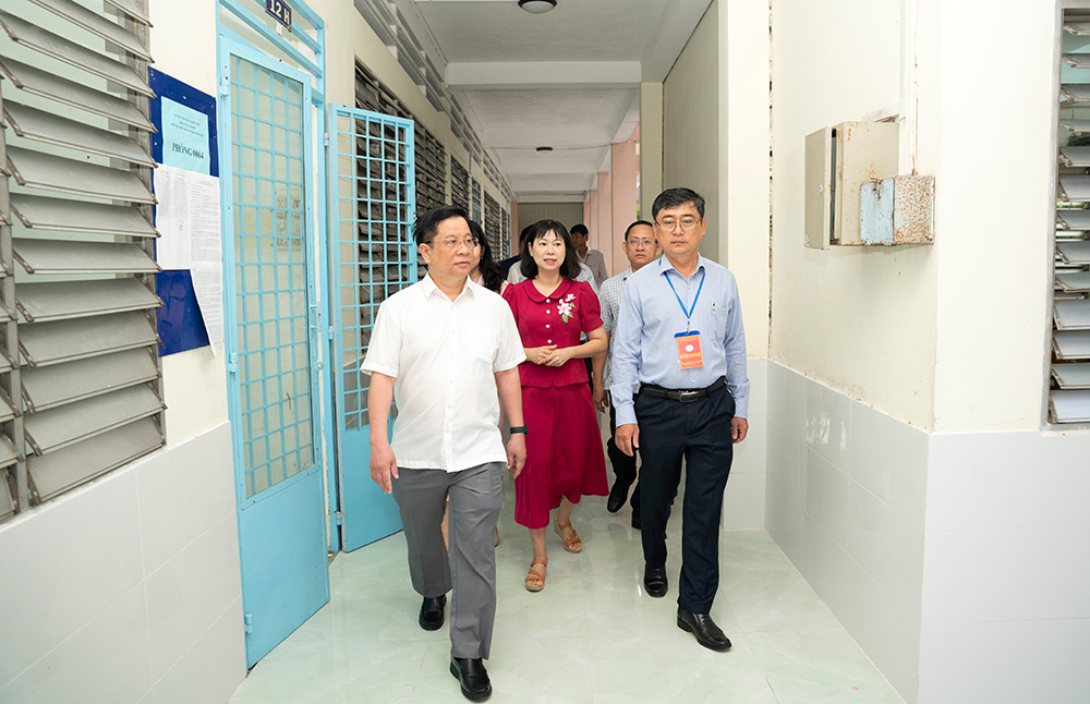 Lãnh đạo tỉnh An Giang thăm và kiểm tra các điểm thi Kỳ thi tốt nghiệp THPT 2025